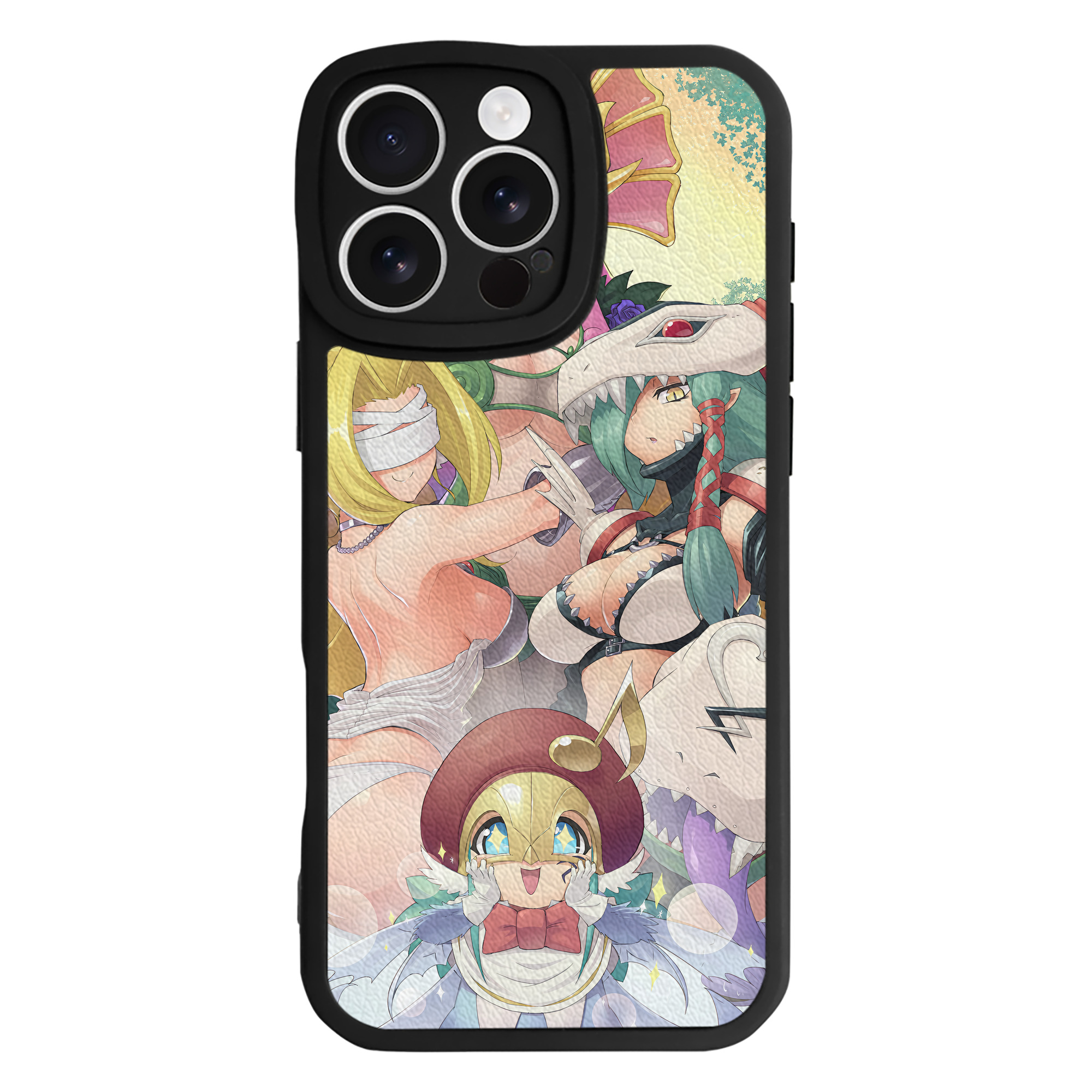 （画像用） Digimon デジタルモンスター/デジモン 【iPhone 16シリーズ対応】シリコンスマホケース（レザー調） 材質：シリコン